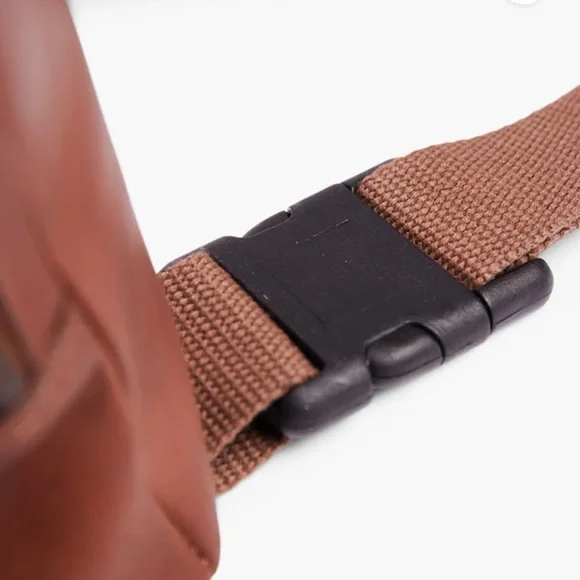 ABLE ROSA SLING Whiskey Brown Genuine Leather Sling Bag Women’s Men’s crossbody - Picture 13 of 13